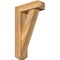 Ekena Millwork Traditional Craftsman Rough Sawn Bracket w/ Offset Brace, Western Red Cedar, 6"W x 18"D x 30"H BKT0604X18X30TRA04RWR - alternate 1
